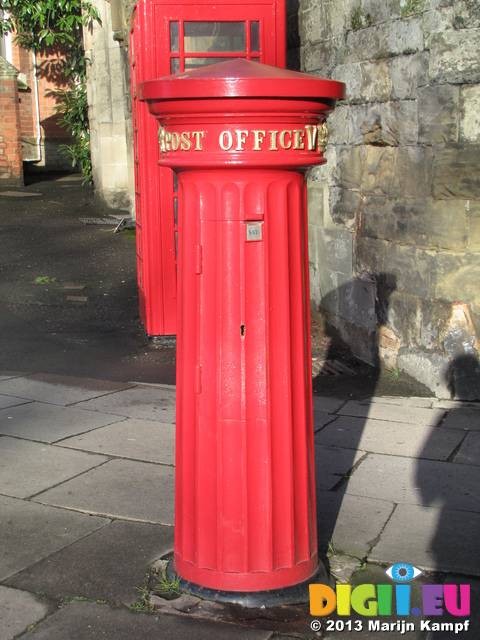 SX25963 Red post office box